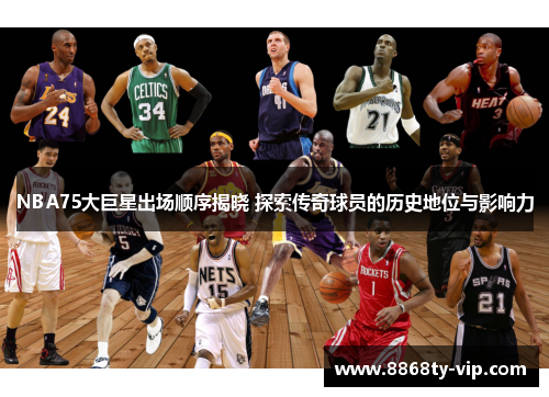 NBA75大巨星出场顺序揭晓 探索传奇球员的历史地位与影响力